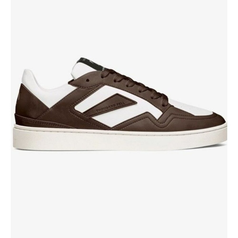 Thousand Fell Men’s 11.5 Low Top Court Sneakers Retro Mocha